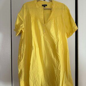 J.Crew Yellow Cotton Dress | Women’s XL